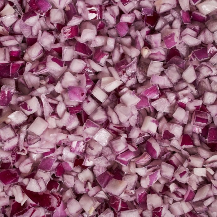 Prep Red Onions Diced (10mm)