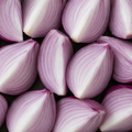 Red Onions Peeled Quartered