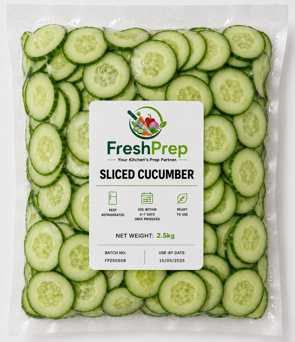 Cucumbers sliced