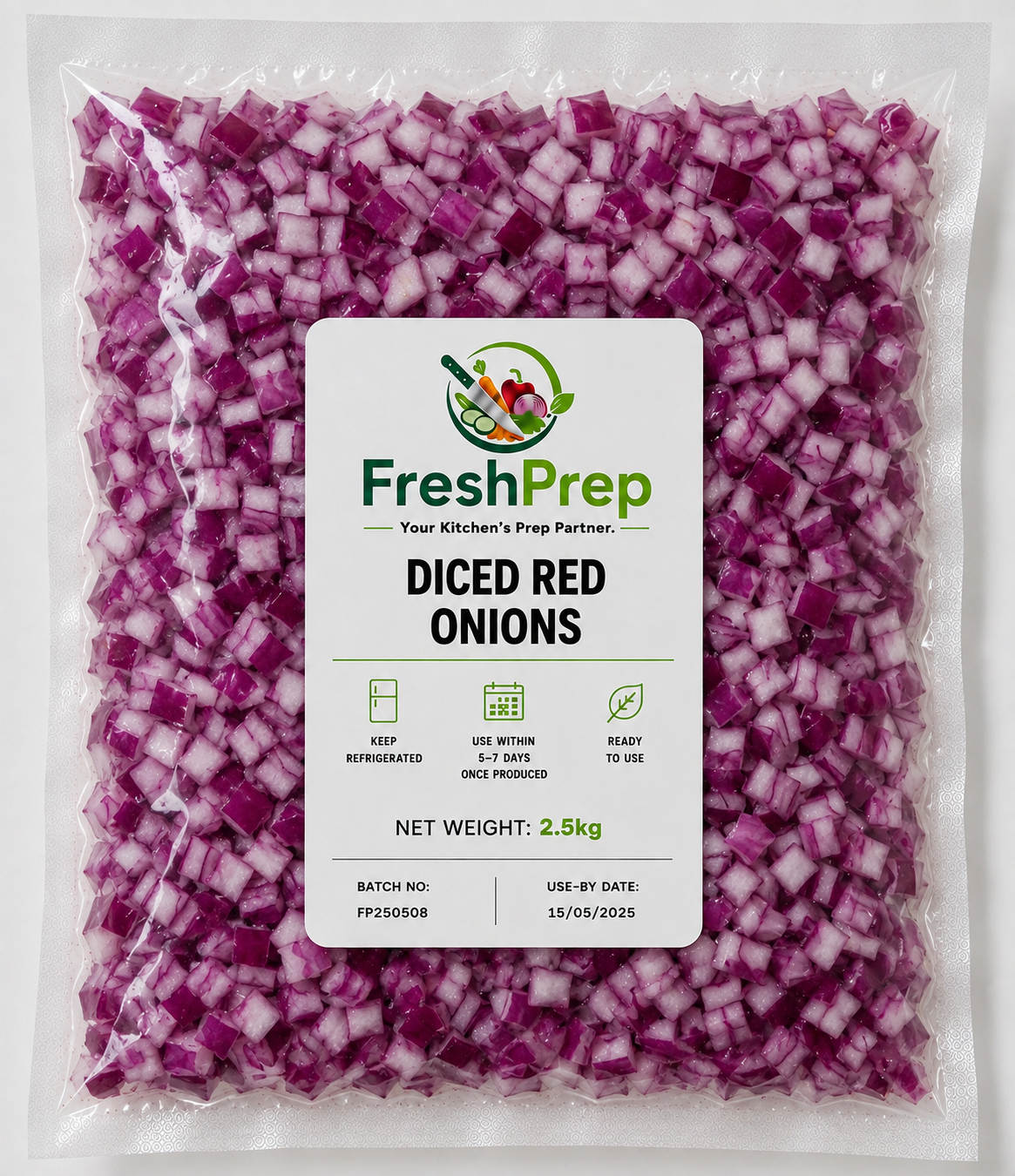 Red Onions Diced (10mm)