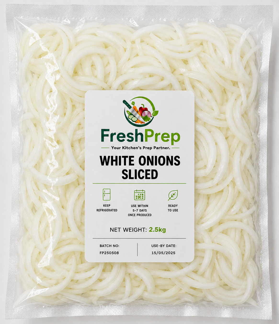 Onions White Sliced